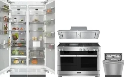 5 Piece Package Includes Refrigerator, Freezer, Range, Hood And Dishwasher