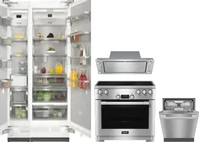 5 Piece Package Includes Refrigerator, Freezer, Range, Hood And Dishwasher