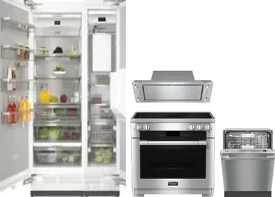 5 Piece Package Includes Refrigerator, Freezer, Range, Hood And Dishwasher