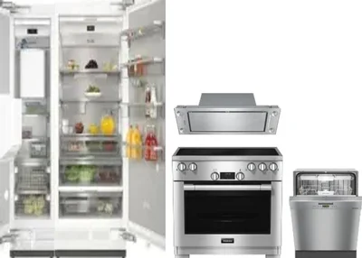5 Piece Package Includes Refrigerator, Freezer, Range, Hood And Dishwasher