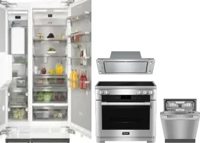 5 Piece Package Includes Refrigerator, Freezer, Range, Hood And Dishwasher