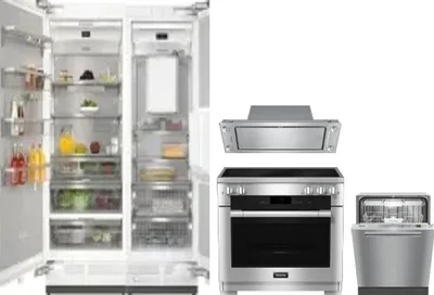 5 Piece Package Includes Refrigerator, Freezer, Range, Hood And Dishwasher