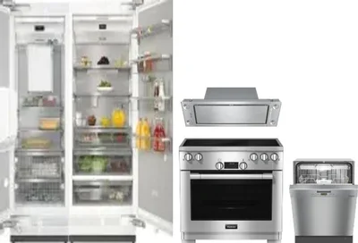 5 Piece Package Includes Refrigerator, Freezer, Range, Hood And Dishwasher