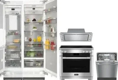 5 Piece Package Includes Refrigerator, Freezer, Range, Hood And Dishwasher