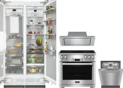5 Piece Package Includes Refrigerator, Freezer, Range, Hood And Dishwasher