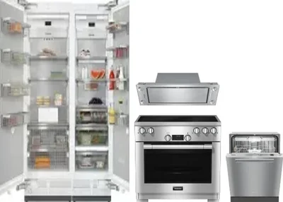 5 Piece Package Includes Refrigerator, Freezer, Range, Hood And Dishwasher