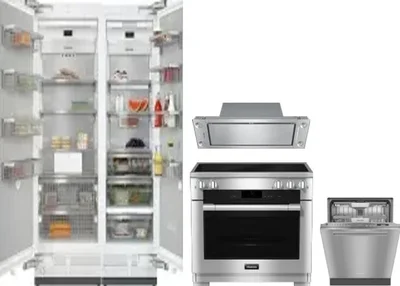 5 Piece Package Includes Refrigerator, Freezer, Range, Hood And Dishwasher