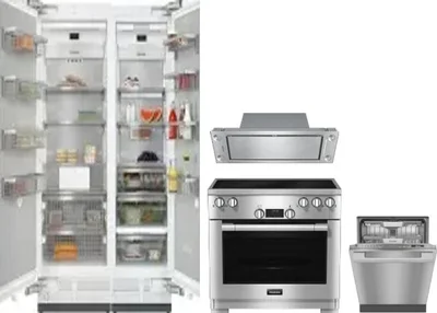 5 Piece Package Includes Refrigerator, Freezer, Range, Hood And Dishwasher