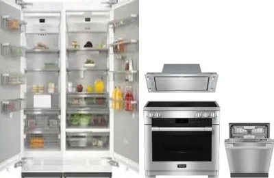 5 Piece Package Includes Refrigerator, Freezer, Range, Hood And Dishwasher