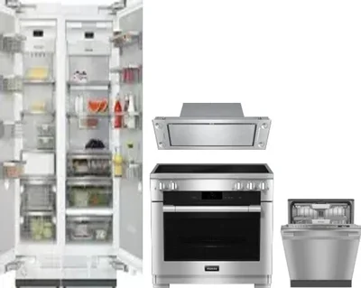 5 Piece Package Includes Refrigerator, Freezer, Range, Hood And Dishwasher