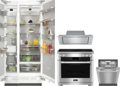 5 Piece Package Includes Refrigerator, Freezer, Range, Hood And Dishwasher