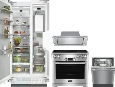 5 Piece Package Includes Refrigerator, Freezer, Range, Hood And Dishwasher