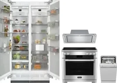 5 Piece Package Includes Refrigerator, Freezer, Range, Hood And Dishwasher