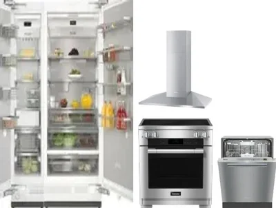 5 Piece Package Includes Refrigerator, Freezer, Range, Hood And Dishwasher