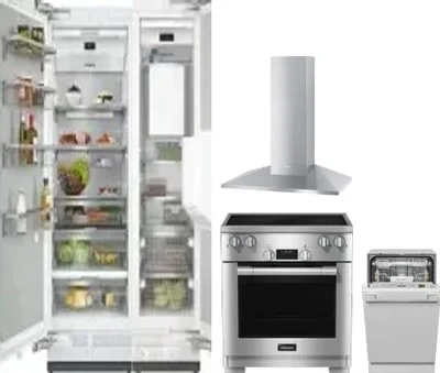 5 Piece Package Includes Refrigerator, Freezer, Range, Hood And Dishwasher
