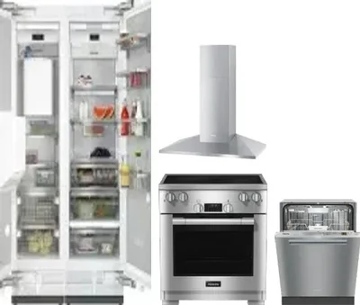 5 Piece Package Includes Refrigerator, Freezer, Range, Hood And Dishwasher