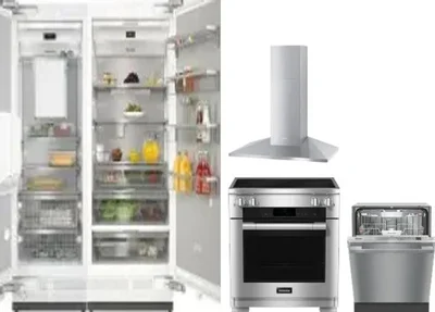 5 Piece Package Includes Refrigerator, Freezer, Range, Hood And Dishwasher