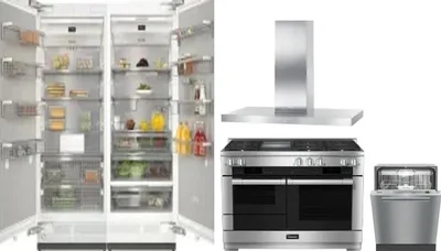 5 Piece Package Includes Refrigerator, Freezer, Range, Hood And Dishwasher