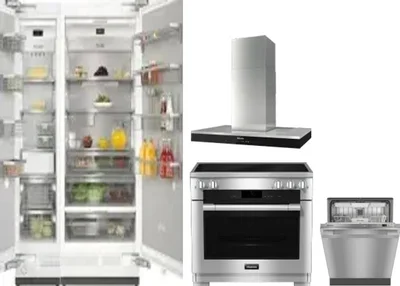 5 Piece Package Includes Refrigerator, Freezer, Range, Hood And Dishwasher