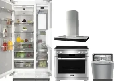 5 Piece Package Includes Refrigerator, Freezer, Range, Hood And Dishwasher