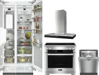5 Piece Package Includes Refrigerator, Freezer, Range, Hood And Dishwasher