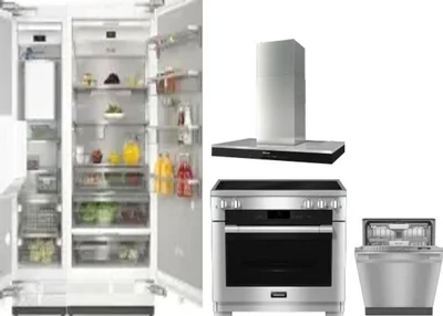 5 Piece Package Includes Refrigerator, Freezer, Range, Hood And Dishwasher