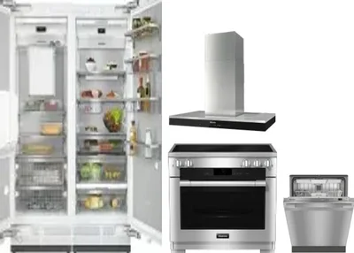 5 Piece Package Includes Refrigerator, Freezer, Range, Hood And Dishwasher