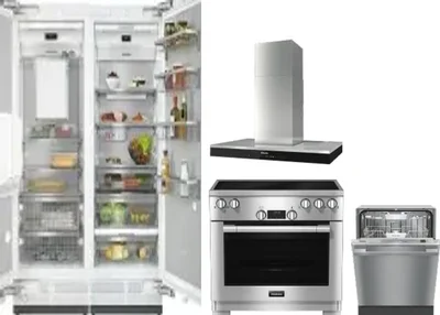 5 Piece Package Includes Refrigerator, Freezer, Range, Hood And Dishwasher