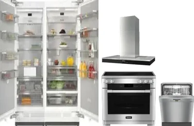 5 Piece Package Includes Refrigerator, Freezer, Range, Hood And Dishwasher