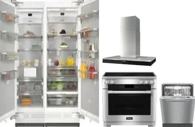 5 Piece Package Includes Refrigerator, Freezer, Range, Hood And Dishwasher