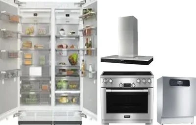 5 Piece Package Includes Refrigerator, Freezer, Range, Hood And Dishwasher