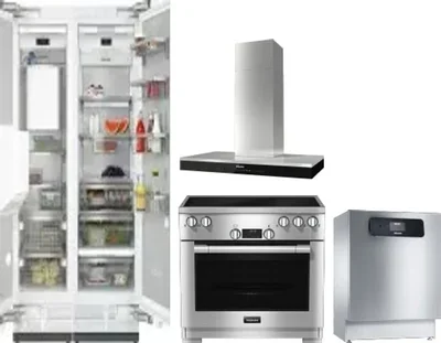 5 Piece Package Includes Refrigerator, Freezer, Range, Hood And Dishwasher