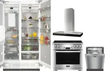5 Piece Package Includes Refrigerator, Freezer, Range, Hood And Dishwasher