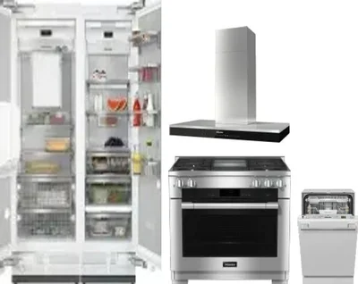 5 Piece Package Includes Refrigerator, Freezer, Range, Hood And Dishwasher