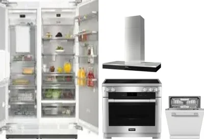 5 Piece Package Includes Refrigerator, Freezer, Range, Hood And Dishwasher