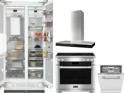 5 Piece Package Includes Refrigerator, Freezer, Range, Hood And Dishwasher