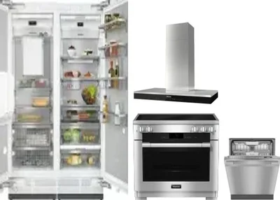 5 Piece Package Includes Refrigerator, Freezer, Range, Hood And Dishwasher