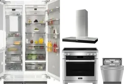 5 Piece Package Includes Refrigerator, Freezer, Range, Hood And Dishwasher