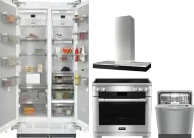 5 Piece Package Includes Refrigerator, Freezer, Range, Hood And Dishwasher