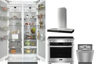 5 Piece Package Includes Refrigerator, Freezer, Range, Hood And Dishwasher