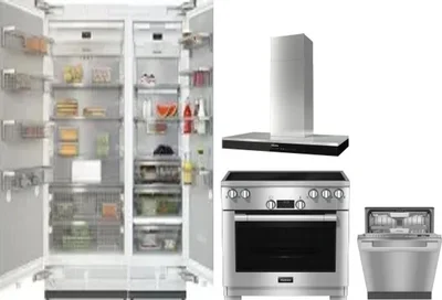 5 Piece Package Includes Refrigerator, Freezer, Range, Hood And Dishwasher
