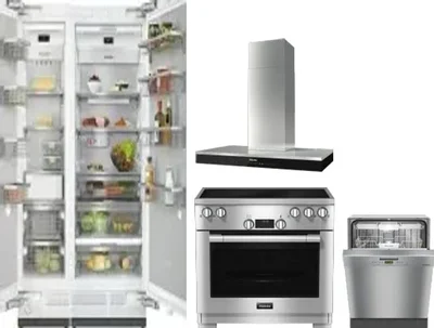 5 Piece Package Includes Refrigerator, Freezer, Range, Hood And Dishwasher