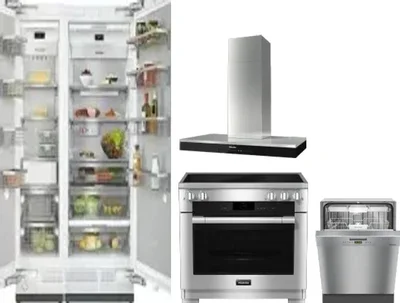 5 Piece Package Includes Refrigerator, Freezer, Range, Hood And Dishwasher