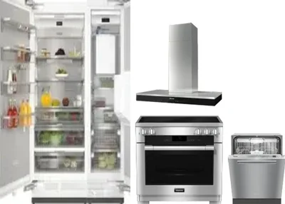5 Piece Package Includes Refrigerator, Freezer, Range, Hood And Dishwasher