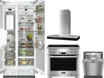5 Piece Package Includes Refrigerator, Freezer, Range, Hood And Dishwasher