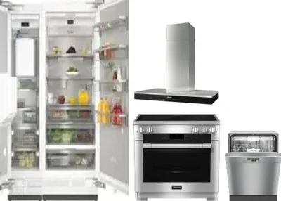 5 Piece Package Includes Refrigerator, Freezer, Range, Hood And Dishwasher