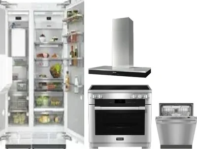 5 Piece Package Includes Refrigerator, Freezer, Range, Hood And Dishwasher