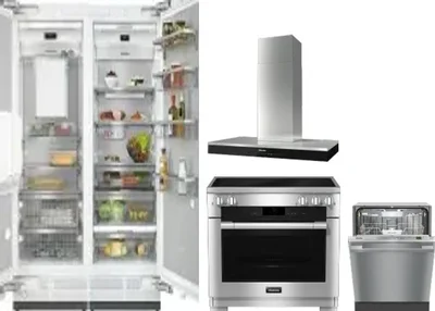 5 Piece Package Includes Refrigerator, Freezer, Range, Hood And Dishwasher