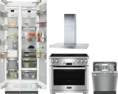 5 Piece Package Includes Refrigerator, Freezer, Range, Hood And Dishwasher