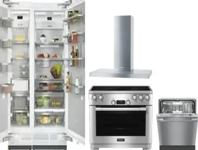 5 Piece Package Includes Refrigerator, Freezer, Range, Hood And Dishwasher